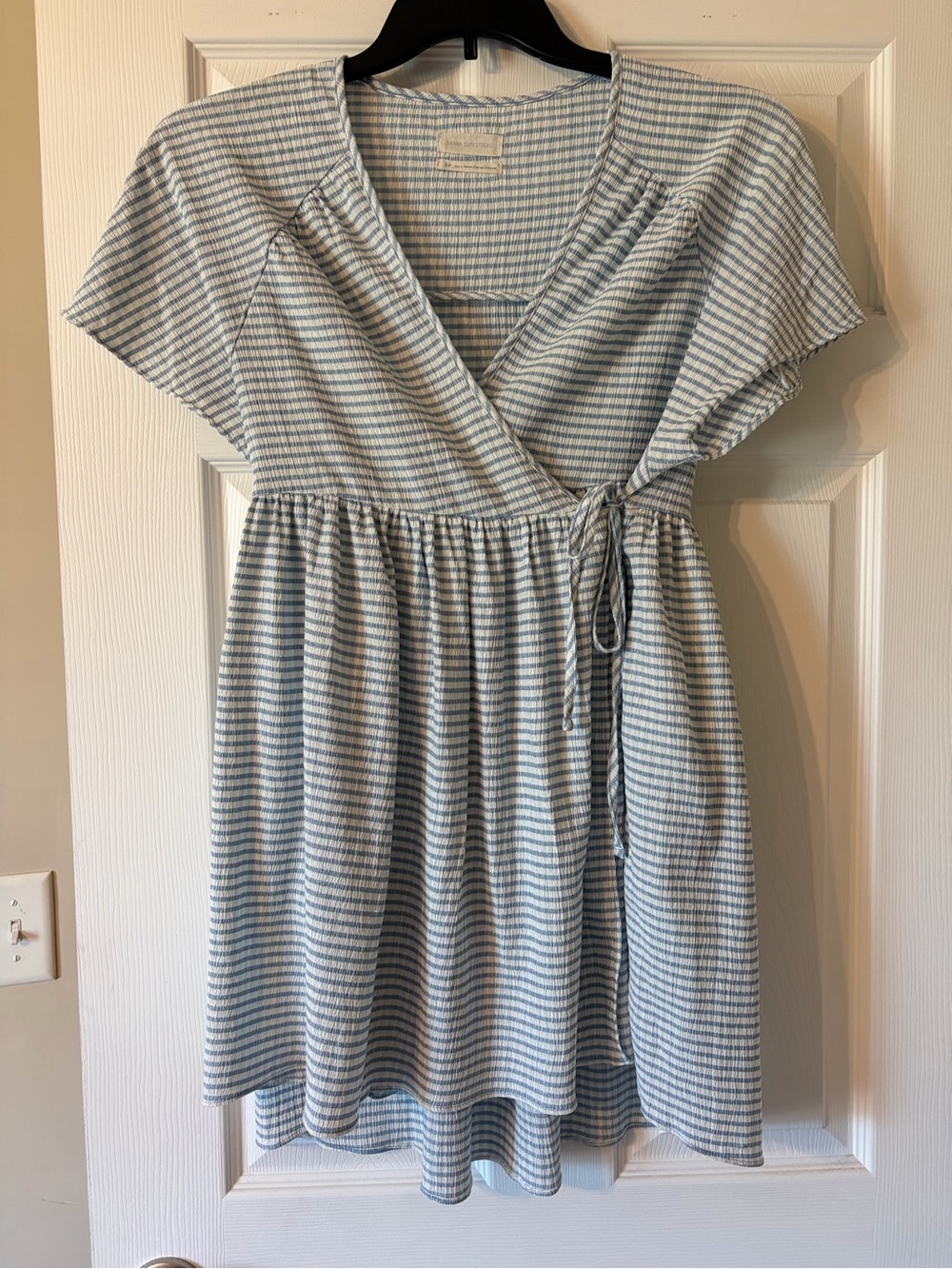 Urban Outfitters Striped Wrap Mini Dress